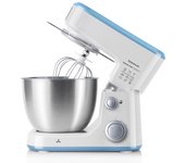 Taurus Mixing Chef Compact - Batidora amasadora con sistema planetario, 5 funciones, 6 velocidades, Función turbo, Bol de 4 l, Acero inoxidable, 500 W