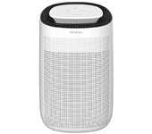 Deshumidificador Peltier + Purificador de diseño con una capacidad de deshumidificación de 750 ml/día. Filtro de alta eficiencia extraíble. Gran depósito de 1 litro. 2 velocidades.