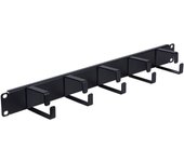 Panel Rack 19in Pasacables Frontal 1U