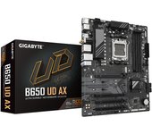 GIGABYTE B650 UD AX Placa Base - Compatible con CPUs AMD Ryzen Serie 9000, VRM de 6+2+2 fases, hasta 7600MHz DDR5 (OC), 1x PCIe 5.0 + 2x PCIe 4.0 M.2, LAN GbE, Wi-Fi 6, USB 3.2 Gen 2