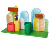 Nintendo Super Mario - Playset Dehesa Bellotera con Figura Exclusiva Mario de 6 cm - Juguete con Mecanismos y Funciones para Niños 3 Años +