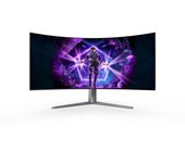 AOC Agon Pro AG456UCZD - Monitor Gaming Curvo OLED WQHD, 240 Hz, 0,03 ms GtG, HDR10, FreeSync Prem. Pro, compilación G-Sync. 34440x1440, HDMI 2.0, DisplayPort 1.4, USB-C, concentrador USB Negro