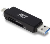 ACT AC6375 lector de tarjeta USB 3.2 Gen 1 (3.1 Gen 1) Negro