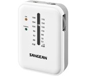Sangean Pocket 320 SR-32 - Radio de Bolsillo (FM/Am), Color Blanco y Gris