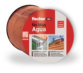 fischer - Cinta de goma de butilo impermeable autoadhesiva 10x10cm para tejado, reparar canalones, chapas, desagües, color Teja