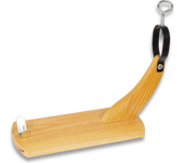Jamonero - Soporte Para Jamones Gondola Lacada 25 Mm Albainox, Base De Madera, Tamaño De 40 X 35 X 17 Cms, Peso 2 Kgs, 20074