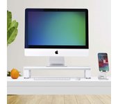 StarTech.com Soporte Elevador Ergonómico para Portátil o Monitor de Sobremesa - 15kg de Capacidad - 9cm de Altura Fija