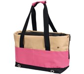 Bolso transportin rosa para perros 40 x 22 x 28 cm