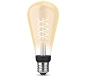 Philips Filamento Hue White ST72 Edison - Bombilla inteligente E27