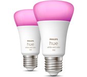 Philips Hue White & Color Ambiance Bombilla inteligente A60 - E27 - 1100 (paquete de 2)