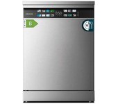 Cecotec Lavavajillas 60 cm Libre Instalación Bolero Aguazero 6700 Inox B. 15 Cubiertos, Bajo Consumo, Motor Inverter Plus, Pantalla Fullcolor XXL, Tercera Bandeja, 8 Programas, Dual Zone Wash, Inox