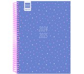 Finocam - Agenda Diva 2024 2025 1 Día Página Septiembre 2024 - Junio 2025 (curso lectivo) + Julio y Agosto resumidos Stars Español