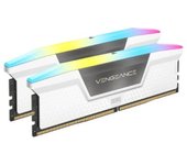 CORSAIR Vengeance RGB DDR5 RAM 32GB (2x16GB) 6400MHz CL36-48-48-104 1.35V AMD Expo Intel XMP 3.0 Memoria de Ordenador de Sobremesa - Blanco (CMH32GX5M2B6400Z36W)