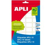 APLI 01639 etiqueta autoadhesiva Rectángulo Permanente Blanco 420 pieza(s)