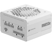 CORSAIR RM850e (2025) Fuente de Alimentación ATX Totalmente Modular de Bajo Ruido con Cable 12V-2x6 - Compatible con ATX 3.1 y PCIe 5.1, Eficiencia Cybenetics Gold, Condensadores a 105°C - Blanco