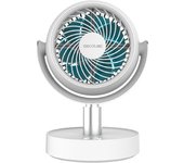 Cecotec Circulador de Sobremesa EnergySilence 800 Cyclone Desk Portable, Motor DC con 10 W, 6 Pulgadas, Potente batería 4000mAh, 5 Velocidades, Oscilación automática de 60º