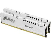 Kingston FURY Beast 32GB 6000MT/s DDR5 CL30 DIMM (Kit de 2) Blanco Memoria gamer para Ordenadores de sobremesa - KF560C30BWEK2-32