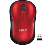 Logitech M185 Ratón Inalámbrico, 2.4GHz con Mini Receptor USB, Batería de 12 Meses, Seguimiento Óptico con Resolución de 1000 dpi, Ambidiestro, Compatible con PC, Mac, Portátil - Rojo