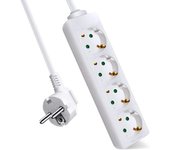 Base multiple avant 4 tomas 1.5m blanco 3g 1.5mm2 max3680w