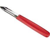 Pelador Victorinox, ideal para frutas y verduras con funda, hoja de acero inoxidable ultraafilada, mango ergonómico, apto para lavavajillas, funda incluida, rojo.