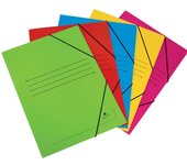 Carpeta cartón 1/4 solapas-gomas
