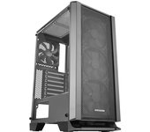 Mars Gaming MC-MASTER Caja PC ATX Panel Frontal Metal-Mesh Cristal Templado 4 Ventiladores Ultra-silenciosos 120mm Negro