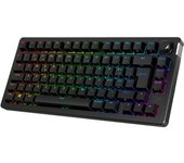 HyperX Alloy Rise 75 Wireless - Teclado Gaming mecánico inalámbrico, Hot Swap en Caliente, 80h batería con retroiluminación, Personalizable, Negro