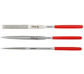 YATO YT-6150 - archivo de la aguja de diamante Set 3 piezas 4x160x50mm