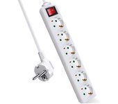Base multiple avant 6 tomas 1.5m + interruptor 3g 1.5mm2 max3680w