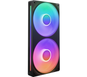 NZXT F240 RGB Core - Unidad de 240 mm con 2 Ventiladores RGB de 120 mm - Control de Velocidad e iluminación - Alta presión estática y Flujo de Aire - 8 LED aRGB por Ventilador - Negro