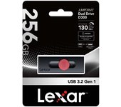 Lexar 256gb dual type-c and type-a usb 3.2 flash drive, up to 130mb/s read