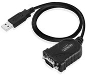 ACT EM1016 cable de serie Negro 0,6 m USB tipo A DB-9