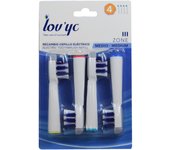 Recambio 4uds compatible cepillo oral b trizone