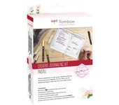 Tombow - Creative Journal Kit Pastel | Set de Papelería con Libreta, Rotuladores Pastel, Rotulador Caligrafia, Rotulador Fluorescente y Portaminas
