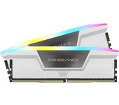 CORSAIR Vengeance RGB DDR5 RAM 32GB (2x16GB) 6000MHz CL30-36-36-76 1.4V AMD Expo & Intel XMP Memoria de Ordenador de Sobremesa - Blanco (CMH32GX5M2B6000Z30W)