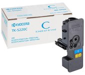 Kyocera tk5220 cyan cartucho de toner original - reemplaza 1t02r9cnl1/tk5220c