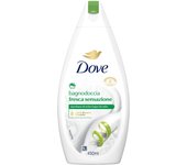 Dove Gel de Ducha Fresco, Hidratante Dermo Natural, Manzana y Madera de Cedro, Crema Hidratante 1/4, Dermatológicamente probado, Baño de Espuma para Mujer y Hombre, Botella 100% Reciclada * 450 ml