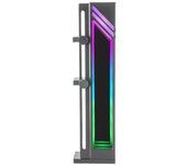 Mars Gaming MCA-GCB, Soporte para Tarjeta Gráfica, Iluminación ARGB Infinity Mirror, Soporte GPU con Sincronización ARGB, Base Magnética Antideslizante, Compatibilidad Universal, Negro
