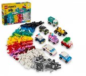 LEGO Classic Vehículos Creativos Coloridos, Maquetas de Coches Urbanos: Coche de Policía, Camión y Más, Juguete de Construcción con Ladrillos, Regalo para Niños y Niñas de 5 Años en Adelante 11036