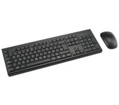 Kensington K75562ES - Set Teclado y Ratón Inalámbrico KM150 EQ para Windows y MacOS, Nano Receptor USB de 2,4 GHz, Teclado Numérico de Tamaño Normal, Ratón Clic Silencioso de 1200 DPI, QWERTY, Negro