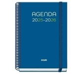 Dohe - Agenda Escolar 2025 2026 - Semana Vista, Tamaño A5 (15x21 cm), Español e Inglés, Septiembre a Junio, Cierre de Espiral y Goma, Tapa Dura, 4 Páginas de Pegatinas - PRIME Logic