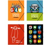 Clb carpeta carton gomas solapas