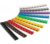 Goobay 72513 soporte para manguito de identificación de conductor Multicolor PVC 100 pieza(s)