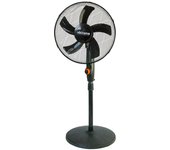 Volteno Ventilador de Pie Negro 40cm con Base Redonda, circulación de aire potente y estable, ideal para hogares y oficinas