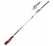 Einhell Sierra/cortasetos de barra eléctrica GC-HC 90/2046 T (900 W, longitud de corte de 41,2 cm de cortasetos, longitud de corte de 18 cm de motosierra, mango hasta 2,60 m)