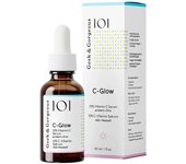 Geek & Gorgeous Sérum 101 C-Glow con un 15% de vitamina C, superligero con ácido ferúlico y vitamina E, aumenta el colágeno y unifica el tono de la piel, para todo tipo de piel, 30 ml