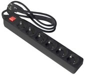 Base multiple avant 6 tomas 1.5m + interruptor negro 3g 1.5mm2 max3680w
