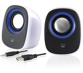 ACT Eminent EM3513 - Altavoces para PC y portátil, 2.0 estéreo, alimentación USB, Compacto y Ahorra Espacio en la Oficina
