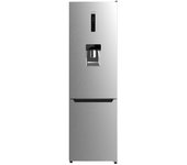Cecotec Frigorífico Combi 2 Puertas con Dispensador de Agua Bolero CoolMarket Combi 322 WD Inox D. 322 L, Altura 185 y 60 cm de Ancho, Bajo Consumo, Motor Inverter Plus, Total No Frost