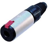 Neutrik NTR-NJ3FC6 - Conector (1/4", Negro, Rojo, Plata, Níquel, Poliamida, Polioximetileno (Pom), Poliuretano, Zinc de Acero, EIA RS 453, IEC 60603-11, IEC 68-2-20, 19 mm, 81 mm)